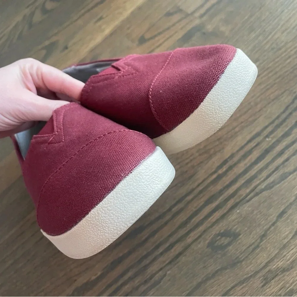 TOMS Black Cherry Coated Canvas Avalon 10010811 - Picture 7 of 10